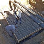 Армирование основания тепловой камеры